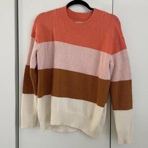 Old Navy Crew Neck Stripped Pullover Neapolitan Sweater